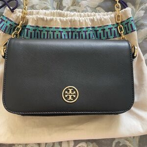 Tory Burch Black Crossbody Handbag Purse